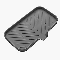 Vista 13 de MicoYang Jaboneras de baño de silicona con boquilla de drenaje - Organizador de fregadero de baño y cocina, soporte para esponja, bandeja de jabón