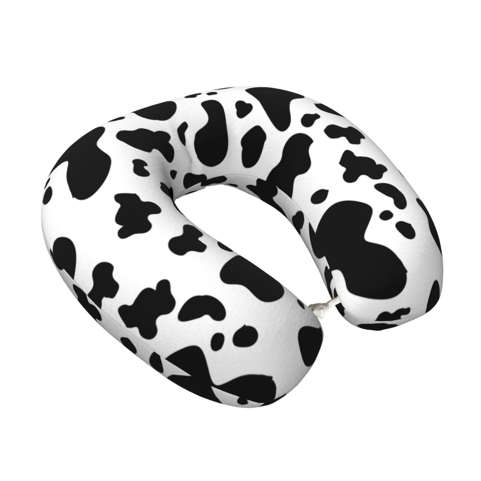 LKYMOH Cow Spots 1, Travel Neck Pillow U-Shaped Memory Neck Support Soft Comfortable With Washable Cover For Airplane Car Traveling and Office