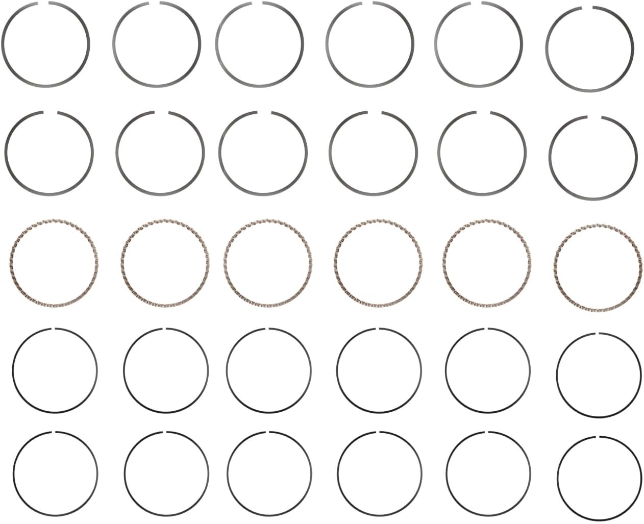 LowPricedAutoParts Engine Re-Ring Kit for 1991 Buick Oldsmobile Pontiac 3.8L 3800 V6 - Premium Rings Standard Size