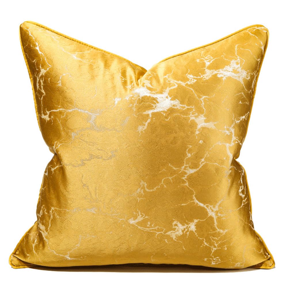 Housses de coussin décoratives jacquard jaune vctops 45x45 cm pour chaise et voiture