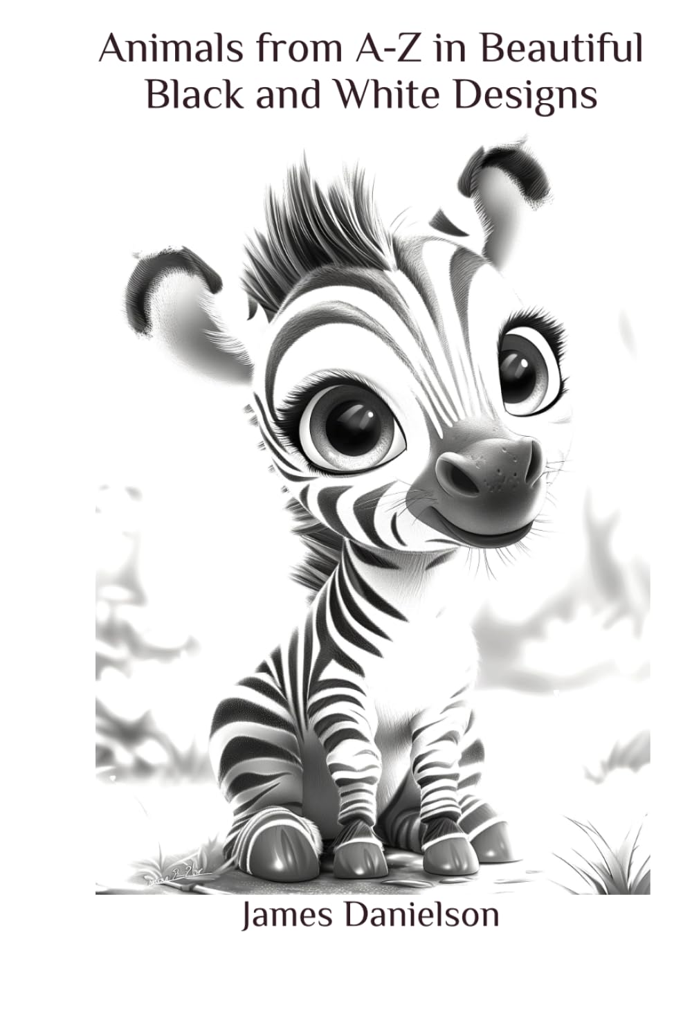 Animals from A-Z in Beautiful Black and White Designs: Discover Loveable Animals in High Resolution Black and White Designs with Captions, Perfect for Young Learners, and Preschool & Elementary Kids