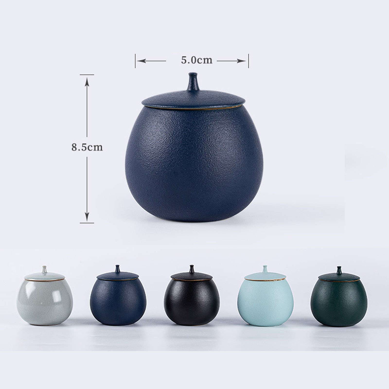 Marineblaues Kaffeedosen-Set – stilvolle Aufbewahrung für Frühstück, Nachmittagstee und Backutensilien – langlebige Schalen für Mehl und andere trockene Waren