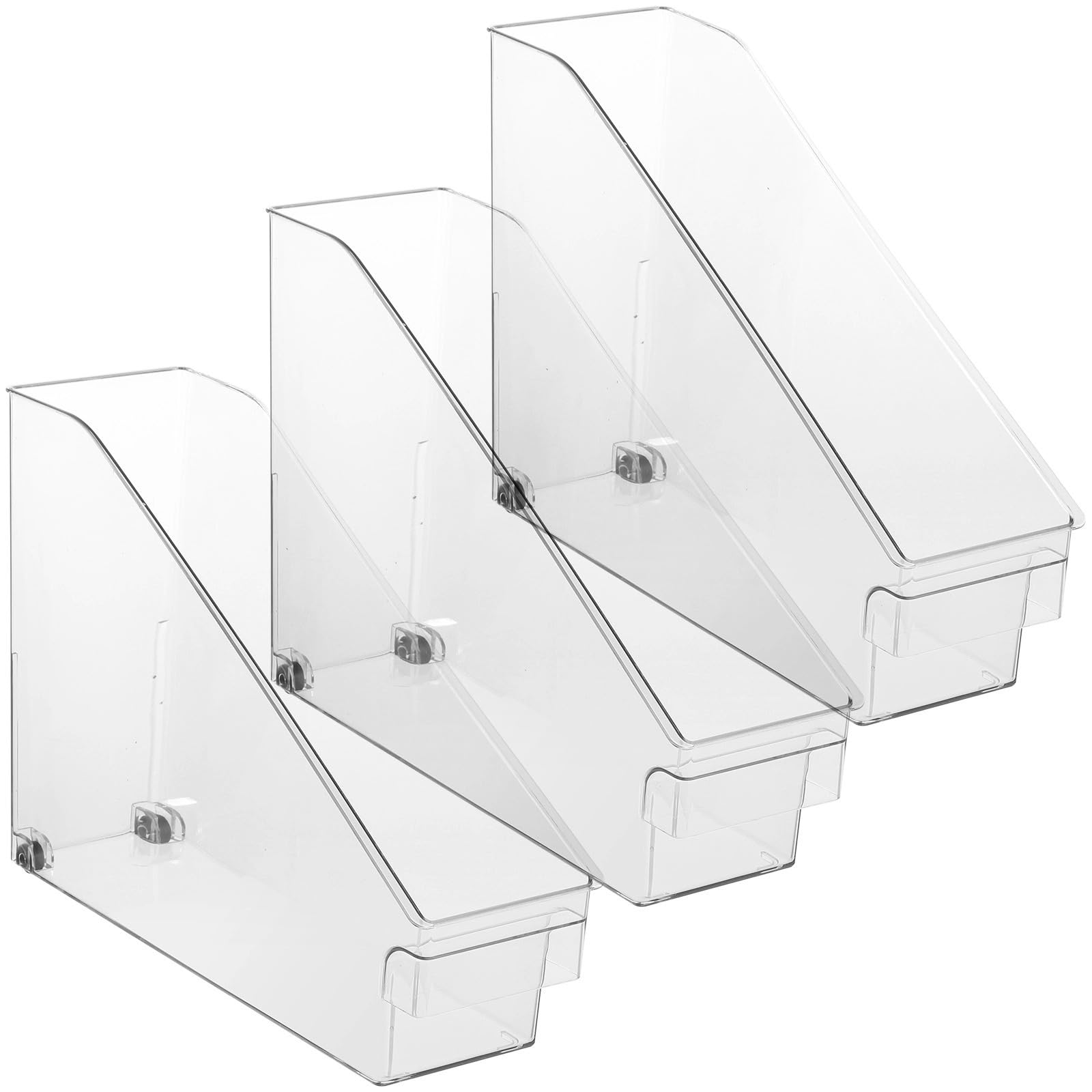 Akrylowe organizery do torebki, 30 x 8 x 25 cm, przezroczyste przegrody do przechowywania torebek do szafy i półek, zdejmowane i ruchome