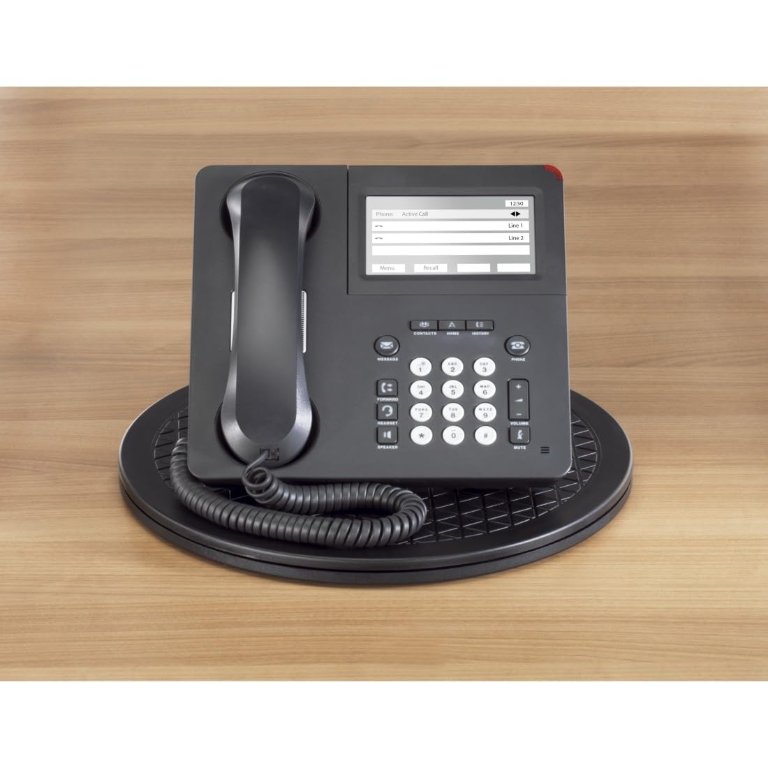Hama Plateau Tournant Universel Hama 30cm (Plateau Rond Rotatif 360° Multifonction, Taille L, Supporte 80 kg, idéal pour TV, Enceintes, Ecrans, Plantes, Ustensiles de Cuisine, Modelisme) Noir