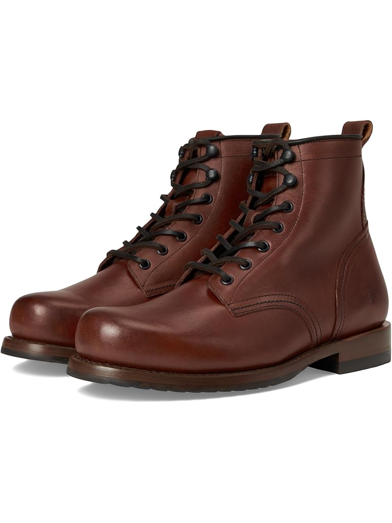 Brown Frye Hudson Workboot Plain Toe