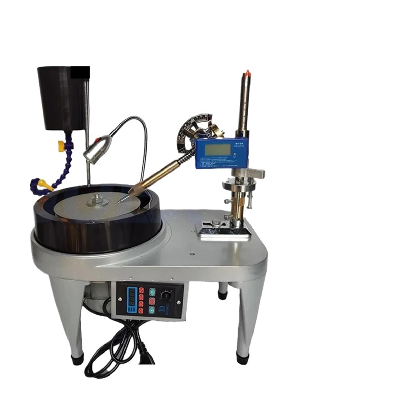 ZHJOPP Jade Polishing Machine, Aluminum Alloy Gemstone Grinder,Angle Engraving Tool for Flat Surface Polishing, Precision Grinding (Digital Play 6)