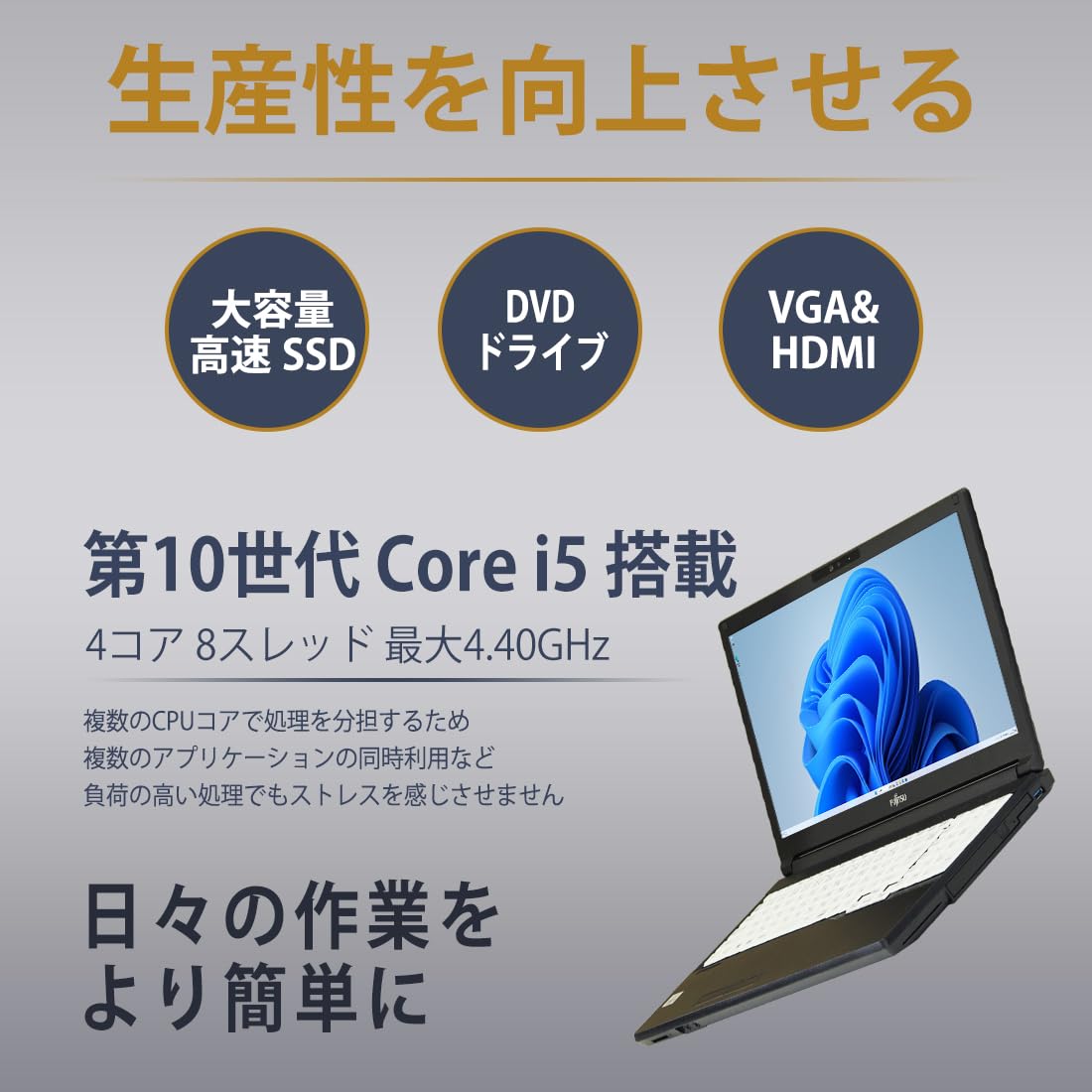 FUJITSU LIFEBOOK A7510D i5-10th 10キー カメラ Amazon.co.jp: 【整備済み品】 ノートパソコン 富士通 Lifebook