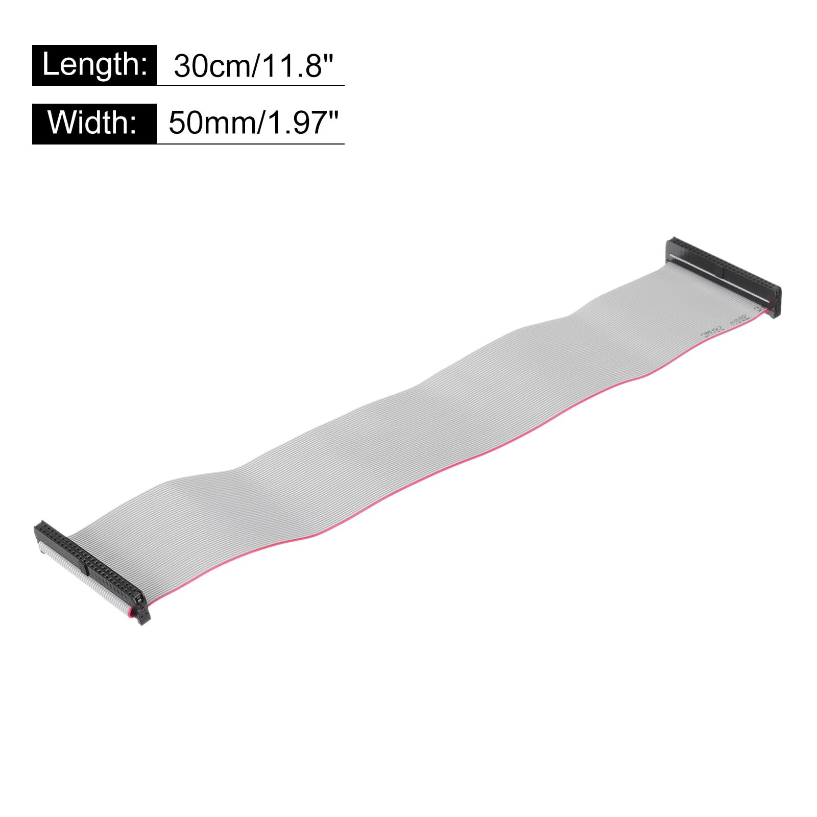 Câble Ruban Plat IDC 10 Broches - Connecteur FC-FC, 20 Cm, Gris - Lot De 5 Par QUARKZMAN