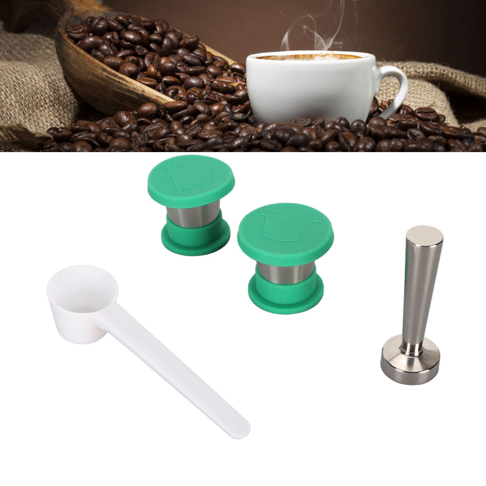 Cápsula de café Recargable, Cápsula de café Reutilizable de Acero Inoxidable para
