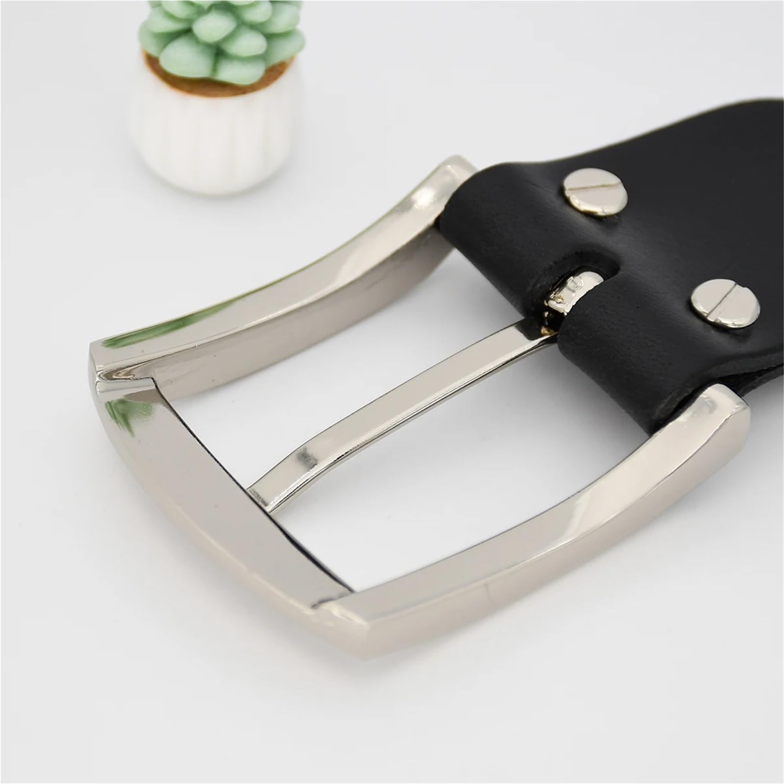 20 pezzi 40 mm fibbia for cintura da uomo in lega cromata perno casual accessori for in pelle parti Per Cinghie