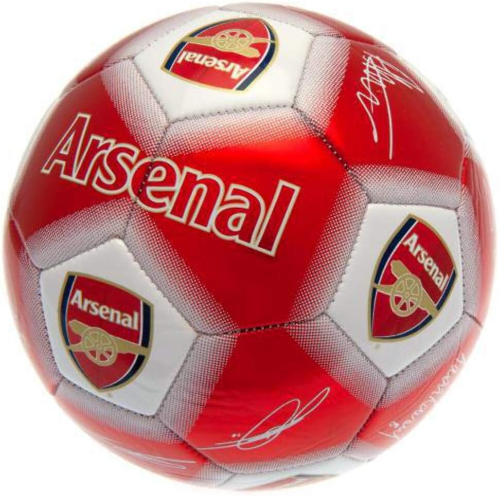 Arsenal F.C. Club Licensed Signature Football (Size 5)