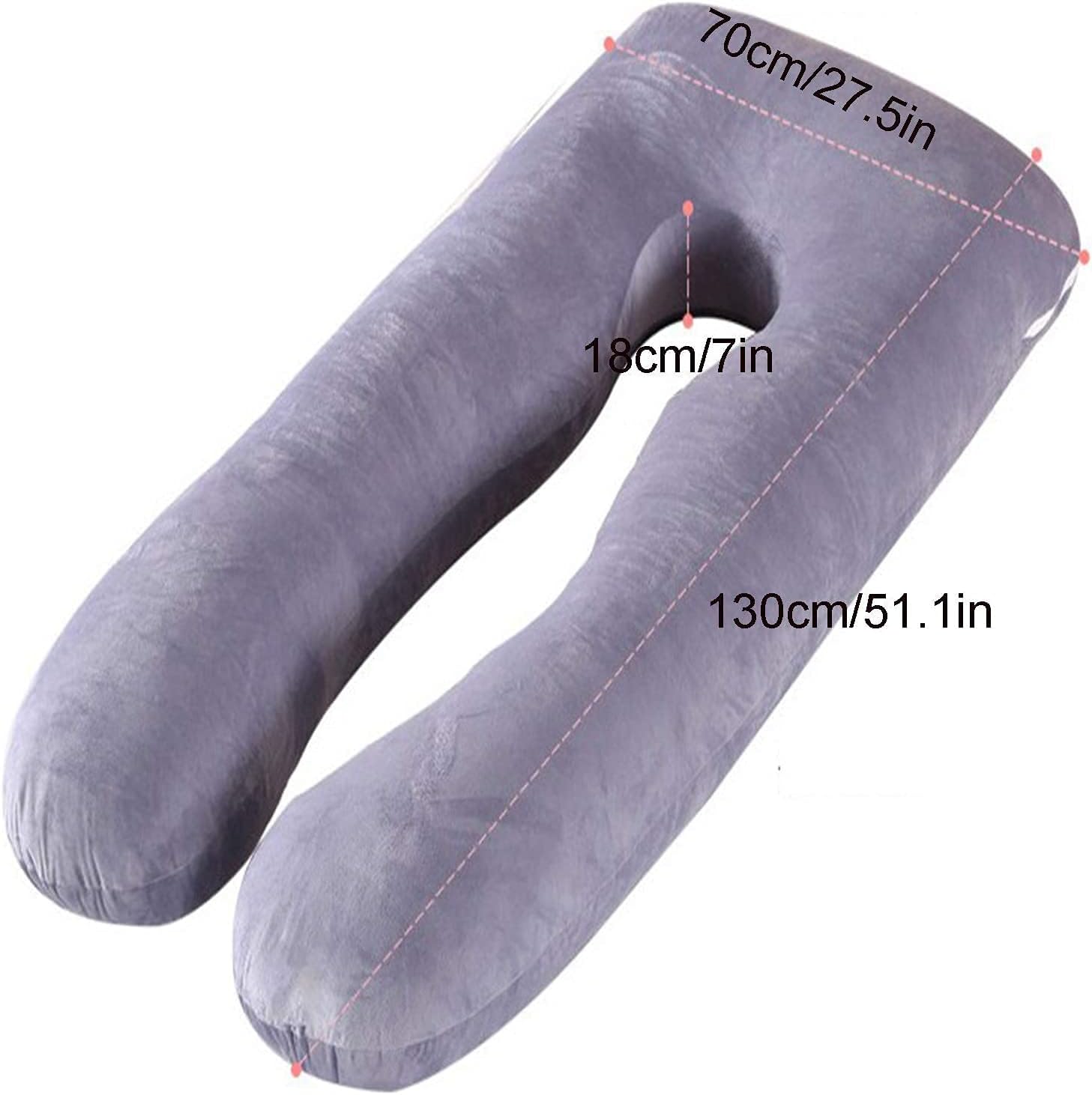 Pregnancy Pillows for Sleeping Body Pillow for Pregnancy Pregnancy Pillow U Shaped Full Body Support Maternity Pillows for Women with Washable Removable Cotton Maternity Pillow(Color:Pink)