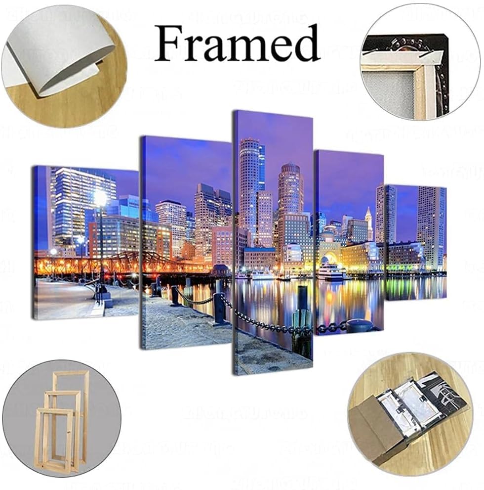 Impression sur Toile Coucher du Soleil : Décoration Murale Salon et Chambre Style Modulaire