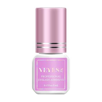 VEYES INC Eyelash Extension Glue - 0.5-1 Sec Drying 0.17fl.oz / 5ml/Up to 8 Weeks Retention/Black Adhesive Salon Use for Lash Tech