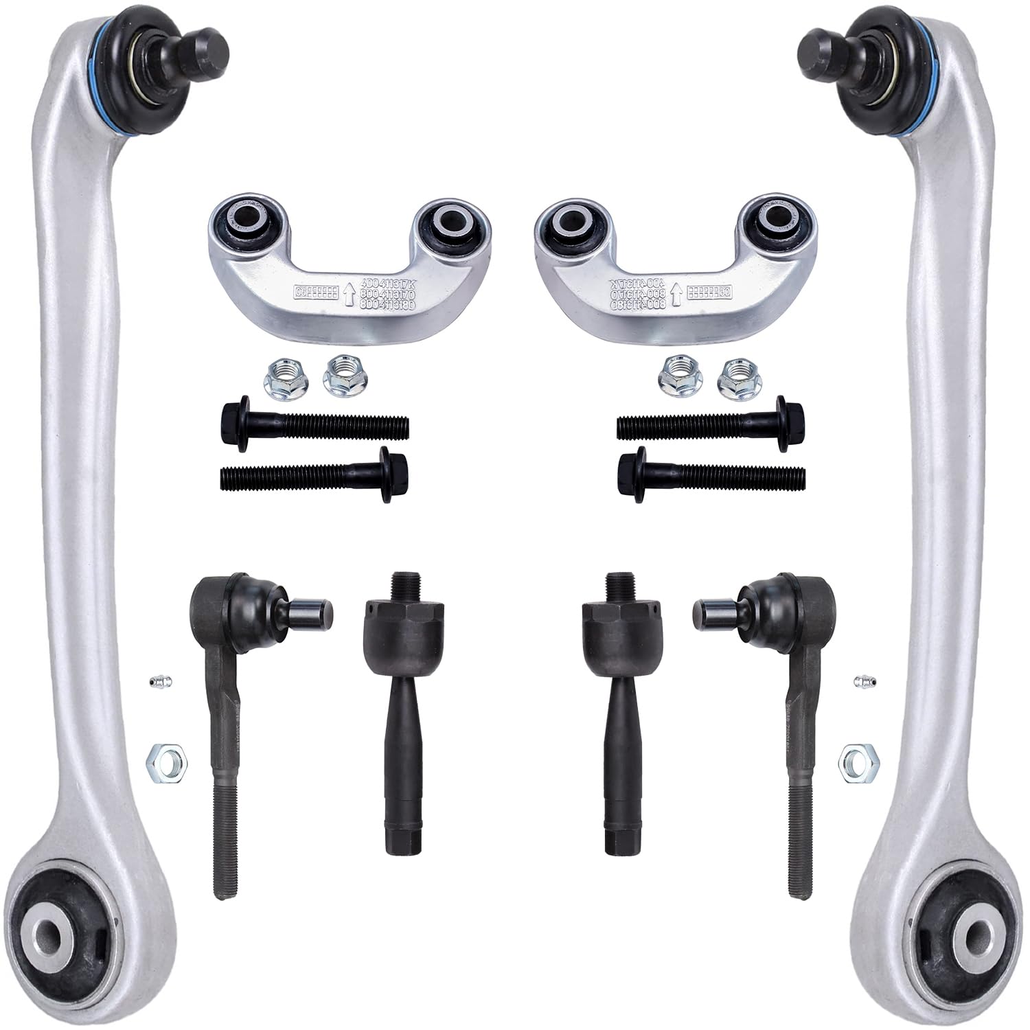 Detroit Axle - Front End Control Arms Kit for 2002-2004 Audi A4 Quattro, 2