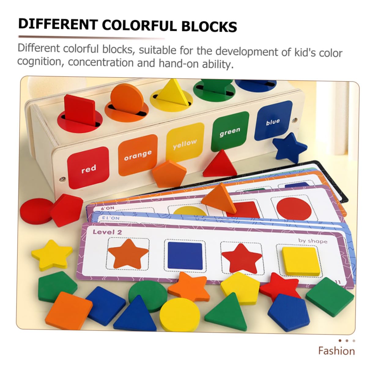 Box Classificazione Sagome in Legno Montessori per Bambini