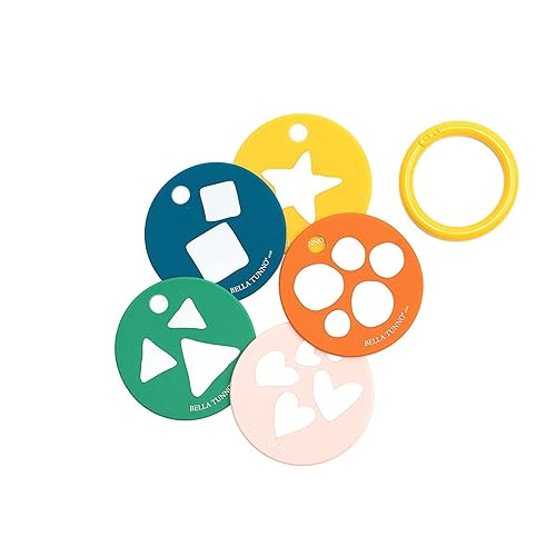 Miniatura 2 de Bella Tunno Tarjetas de dentición mordedor suave y fácil de agarrar y juguetes de dentición para bebés para ayudar a calmar las encías y promover el