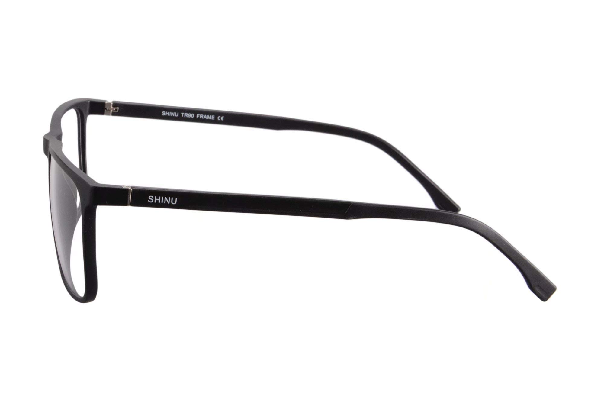SHINU Multi Fokus Progressiv Multifokal Lesebrille zum Maenner Leicht Blau Licht Blockierung Computer Brille-HJF078