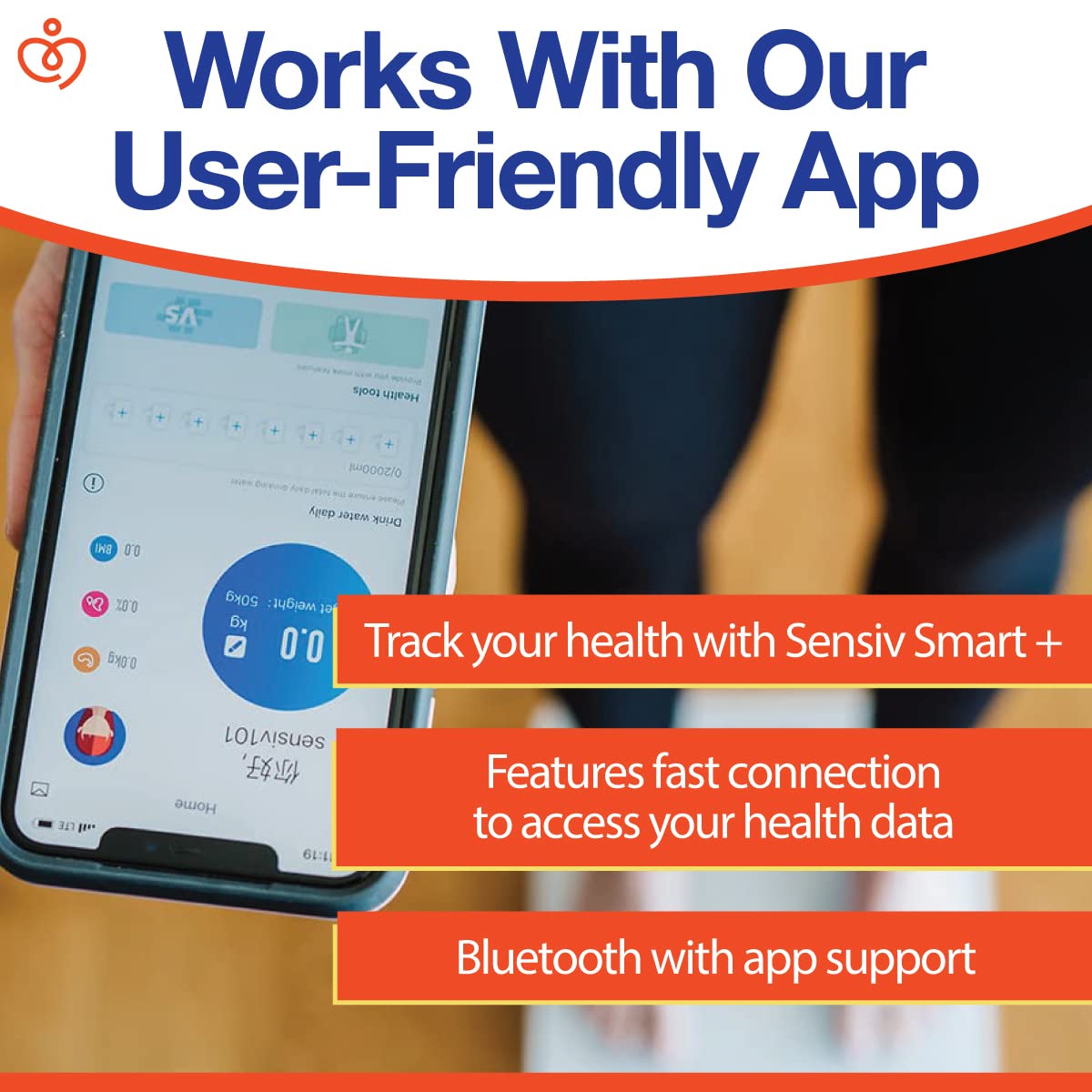 Báscula inteligente para peso corporal, IMC, peso del agua, báscula digital con Bluetooth y aplicación para seguimiento de composición corporal con vidrio templado