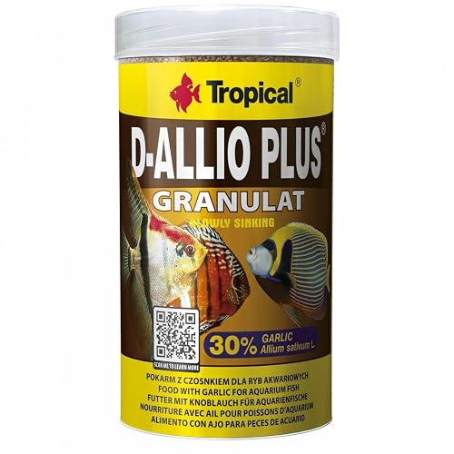 D-ALLIO Plus GRANULAT 100ml / 60g - Alimento con ajo para Peces de Acuario