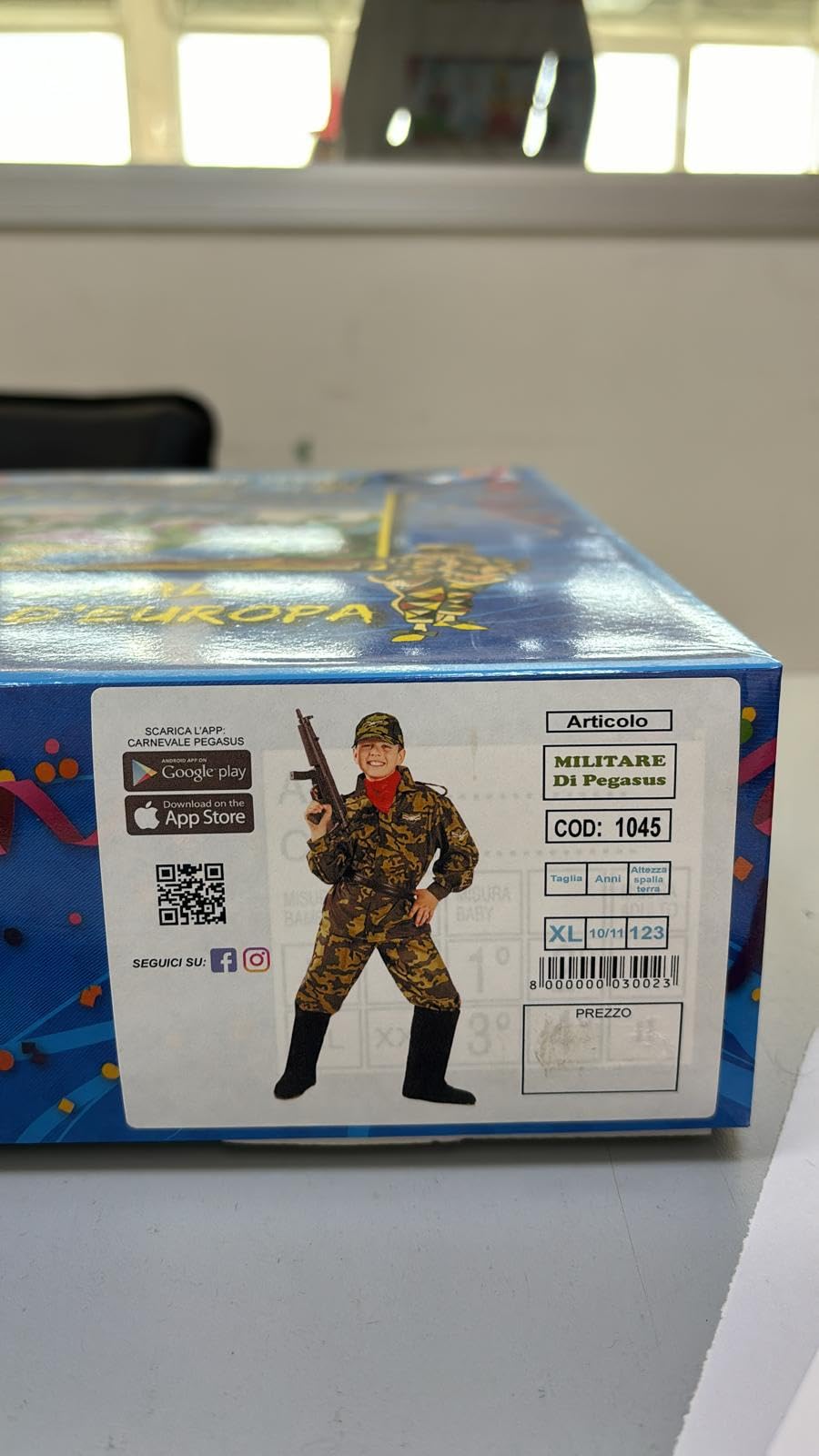 Pegasus Costume Militare vestito carnevale