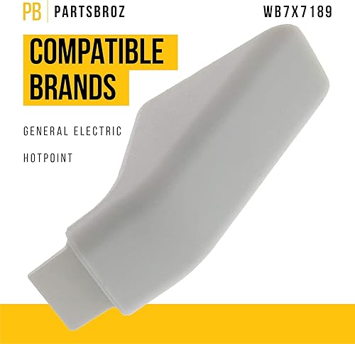 Miniatura 2 de PartsBroz WB7X7189 - Tapa de extremo para manija de puerta, compatible con General Electric Range - Sustituye a AP2019455 268078 PS256619 WB07X7189