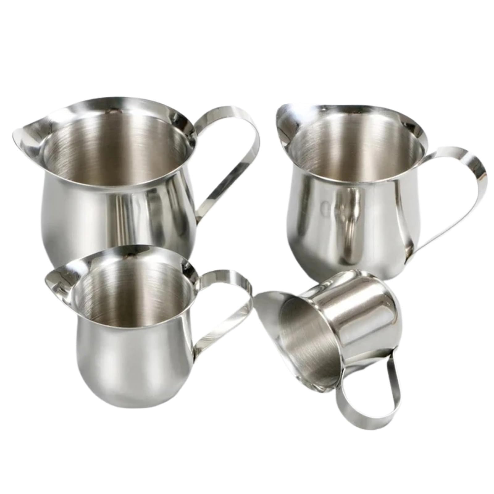 Jarra for espumar leche de 60ml en acero inoxidable con boquilla puntiaguda