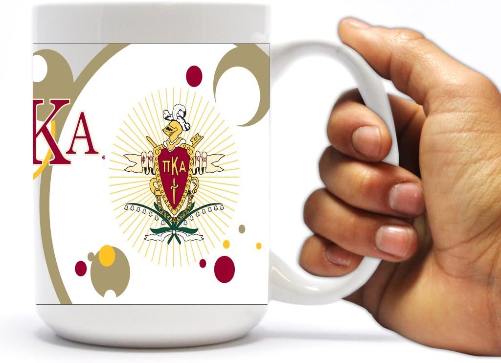 VictoryStore Ceramic Mugs - Pi Kappa Alpha, Bubble Coffee Mug, 15 ounces