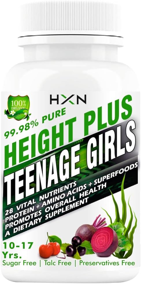 Height Growth Supplement For Girls With Increase Amino Acids, Ayurvedic Medicine, Super Foods To Incresing Long Bone Mineralization,- 60 Tablets (10-17 years, Pack 1)