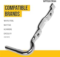 Vista 2 de WP8563964 8563964 - Brazo de bisagra de tapa compatible con Whirlpool Kenmore Maytag - Reemplaza AP6004844 1180358 PS11746532 - Elemento mide