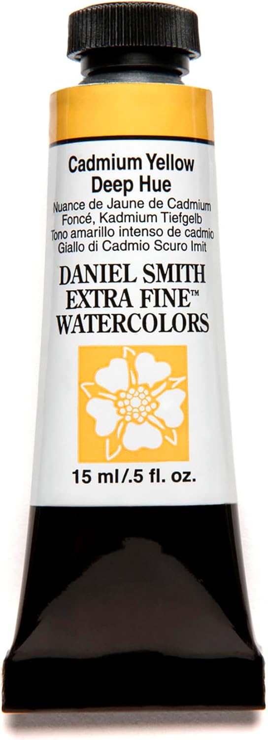 DANIEL SMITH Extra Fine Watercolor 15ml Paint Tube, Pyrrol Scarlet, 0.5 Fl Oz (Pack of 1)