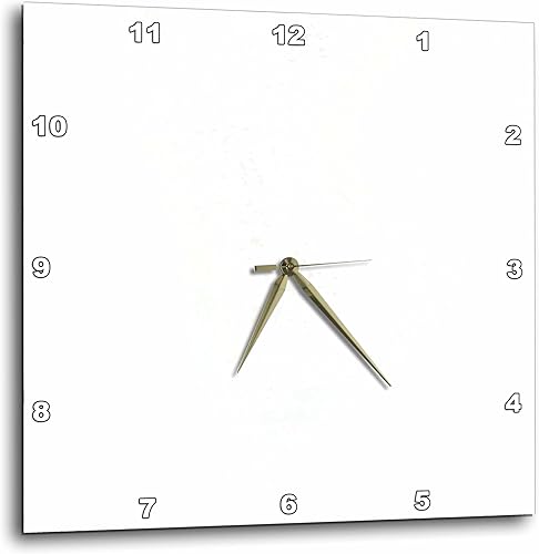 3dRose LLC tono blanco 10por 10-Inch reloj de pared 3dRose LLC tono blanco 10por 10-Inch reloj de pared