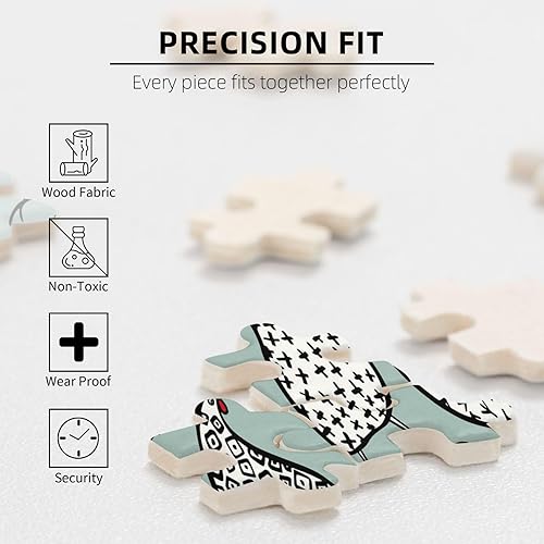 Miniatura 6 de Rompecabezas de 1000 piezas para adultos, piezas familiares que encajan perfectamente entre sí de 27.5 x 19.7 pulgadas, pollos dibujados a mano