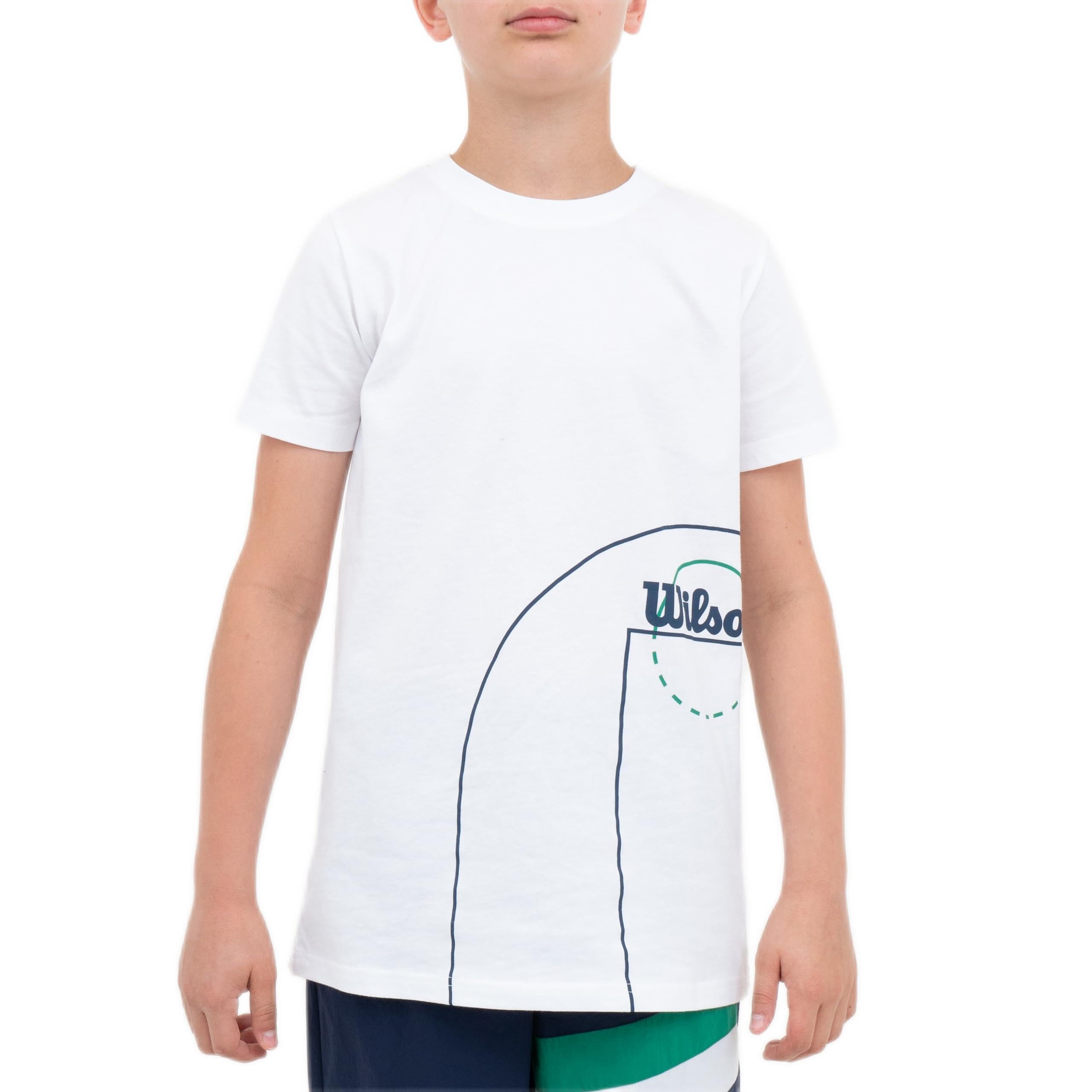 WILSON Camiseta de manga corta para niños, camisetas elegantes para jóvenes para ocasiones diarias