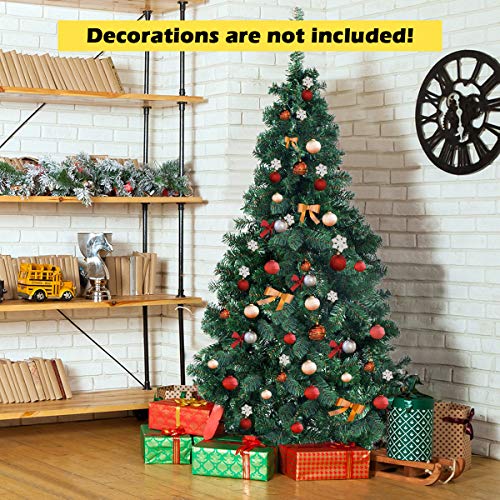 Costway VD-19723CM 7Ft Artificial Pvc Christmas Tree W/Stand Holiday Season Indoor Outdoor Green thumb #2