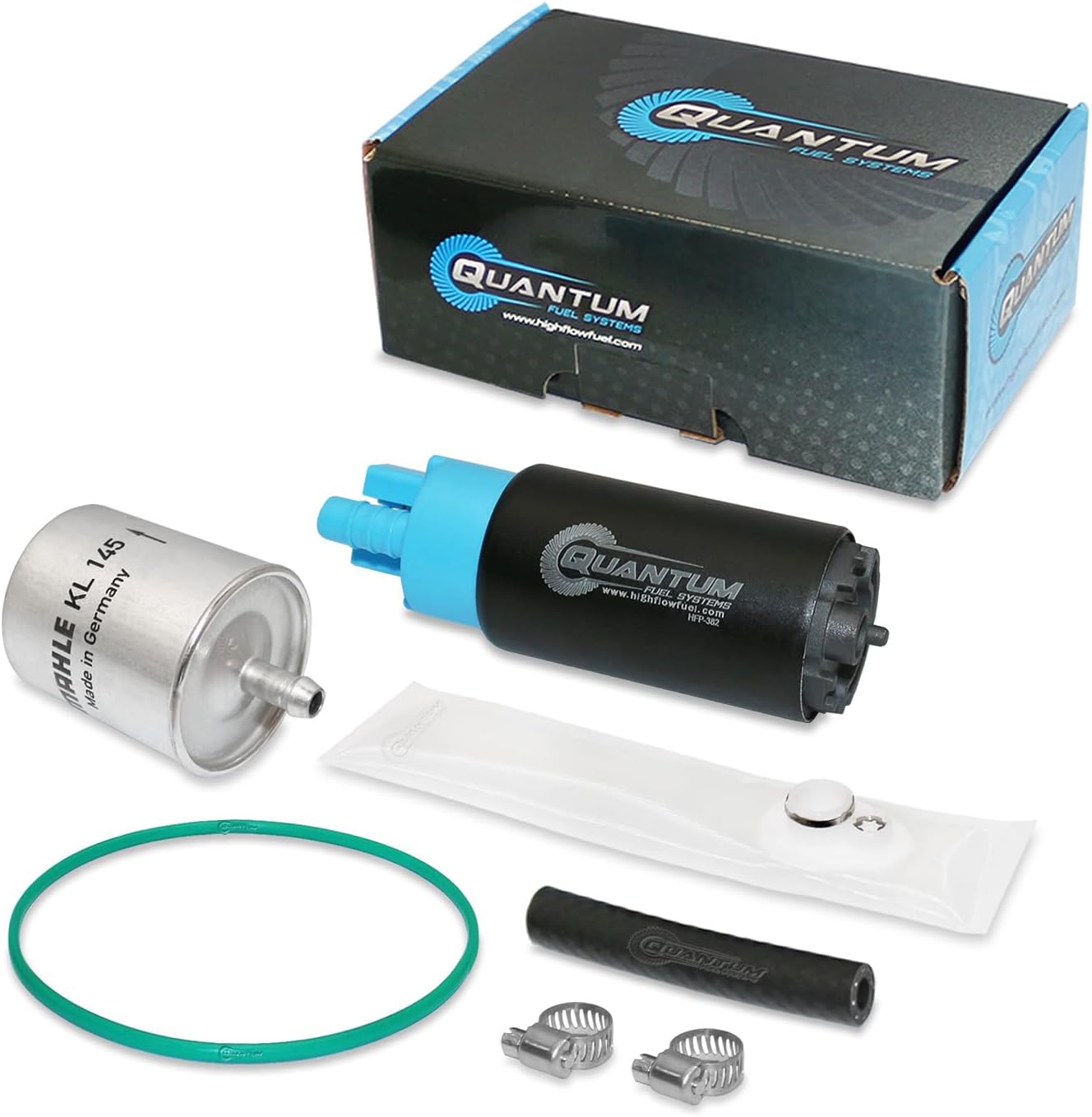 QFS Fuel Pump w/Mahle Filter & Tank Seal for MV Agusta F4 750/1000, Brutale 910, 989R, 1078RR (1999–2009), Replaces 800090920