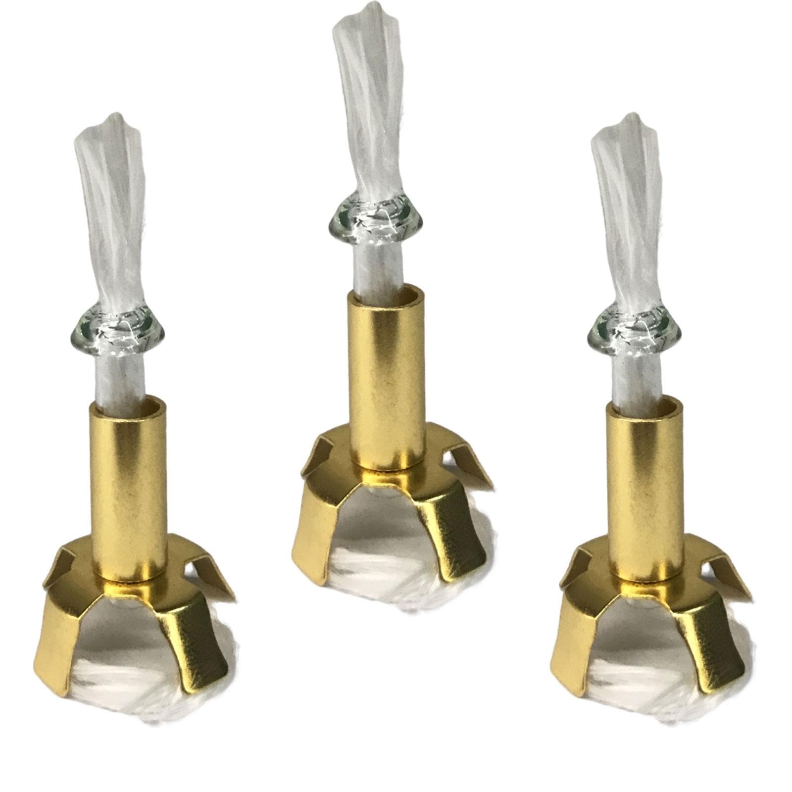 3Pcs Oil Lamp Wick Holder Gold Stand Glass Tube for Long Light Accessories-picture-16