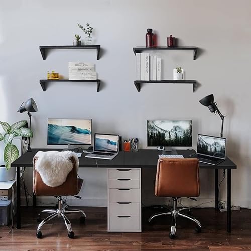 Miniatura 135 de Kaboon Mesa universal, escritorio sólido de una pieza para escritorio de pie sentado, escritorios dobles, escritorio en L, bricolaje, encimera de