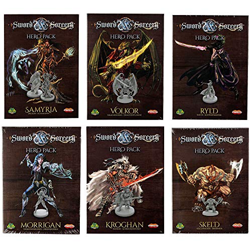 Pixxass Ares Games Sword & Sorcery - 6 Hero Set - Vorteilspack (deutsch) Cover