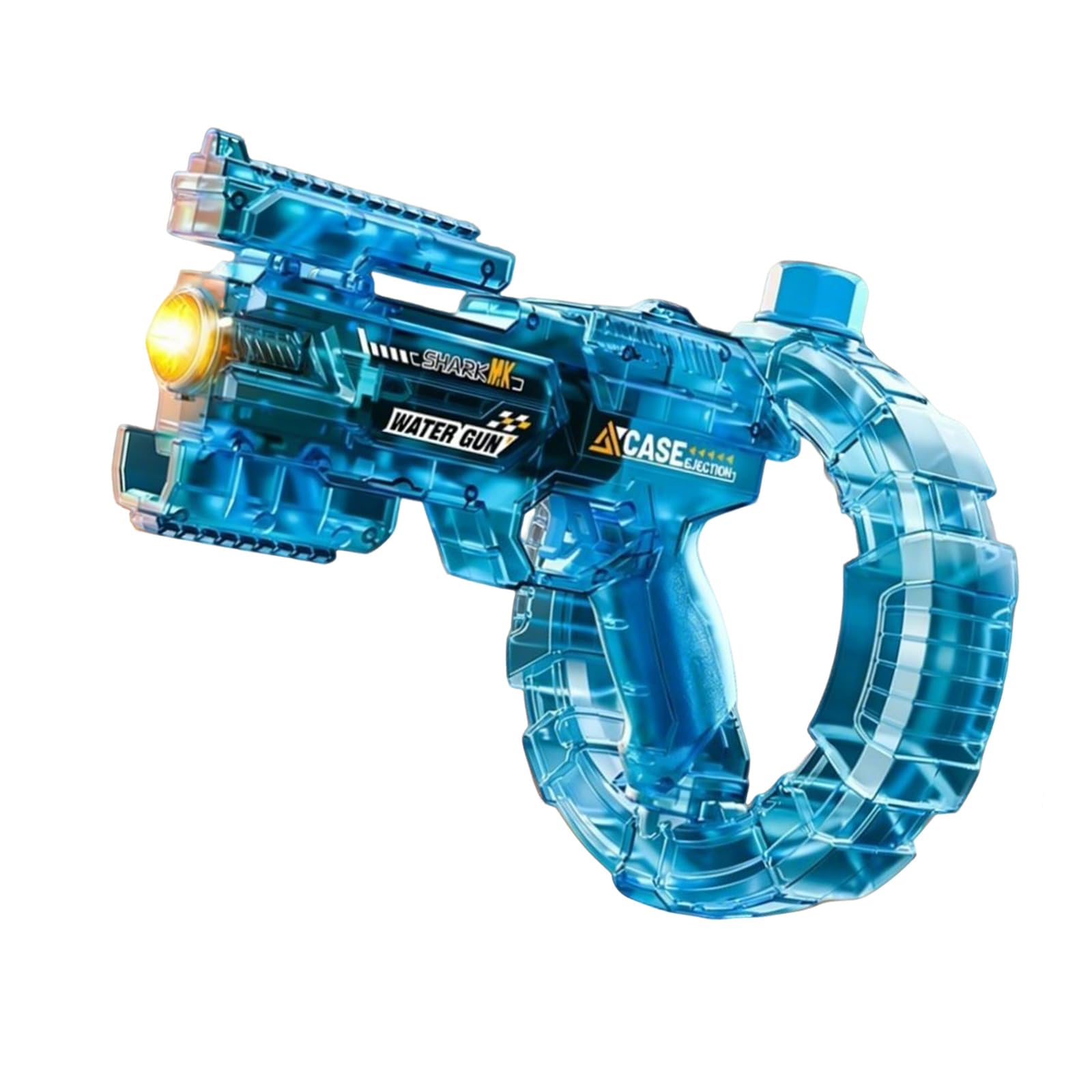 Electric Water Gun, Automatic Water Gun with LED Lights, Water Gun Electric for Kids & Adults, Large Capacity Battery Powered Water Blaster for Pool, Beach, Garden & Summer Outdoor Parties (Blue)