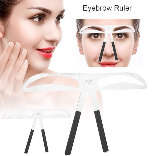 Miniatura 6 de Sonew Plantilla profesional para cejas, plantillas de modelado, regla de equilibrio de cejas para mujer, efecto de herramienta de maquillaje y