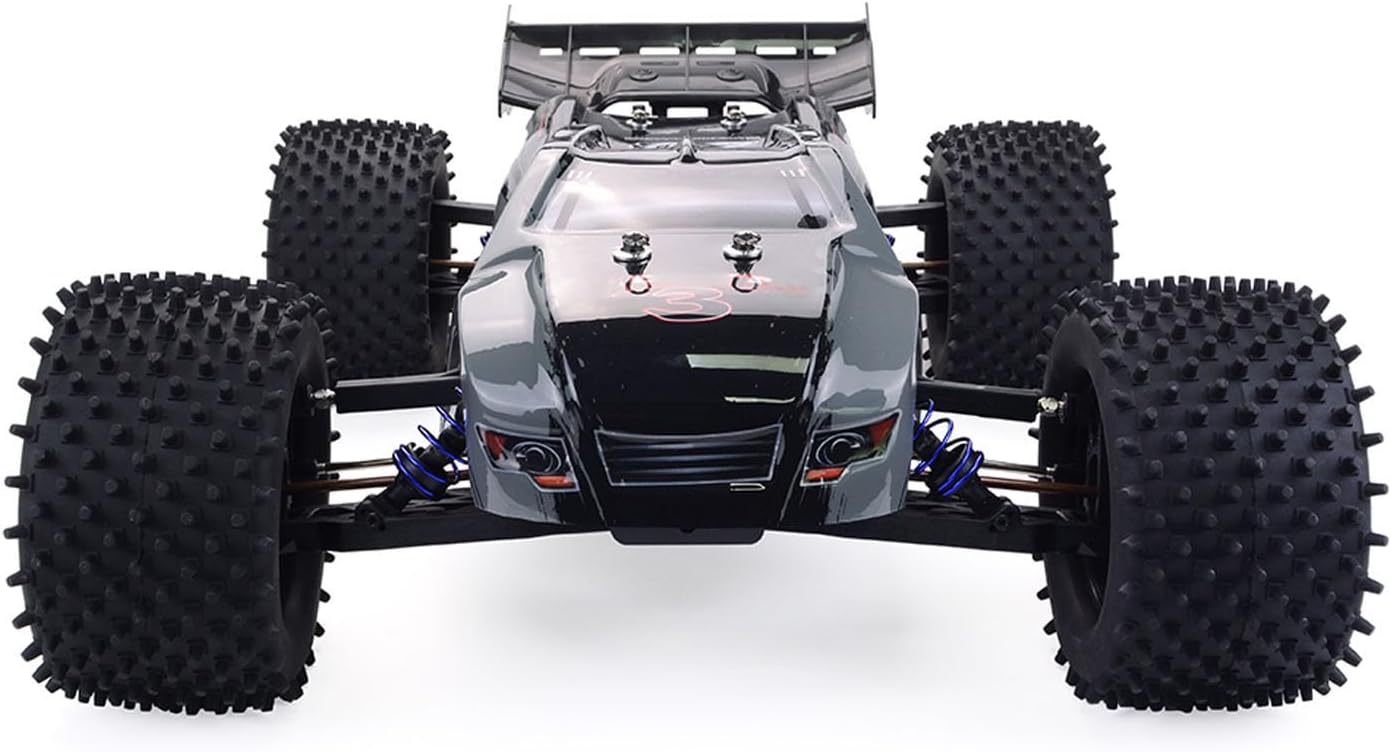 TOUCAN RC HOBBY 1/8 Racing Electric RC Racing Truck 4WD 80KM/H Remote Control High Speed Truggy 9021 V3 Metal Chassis Steel Reduction Gears for Ages 14+