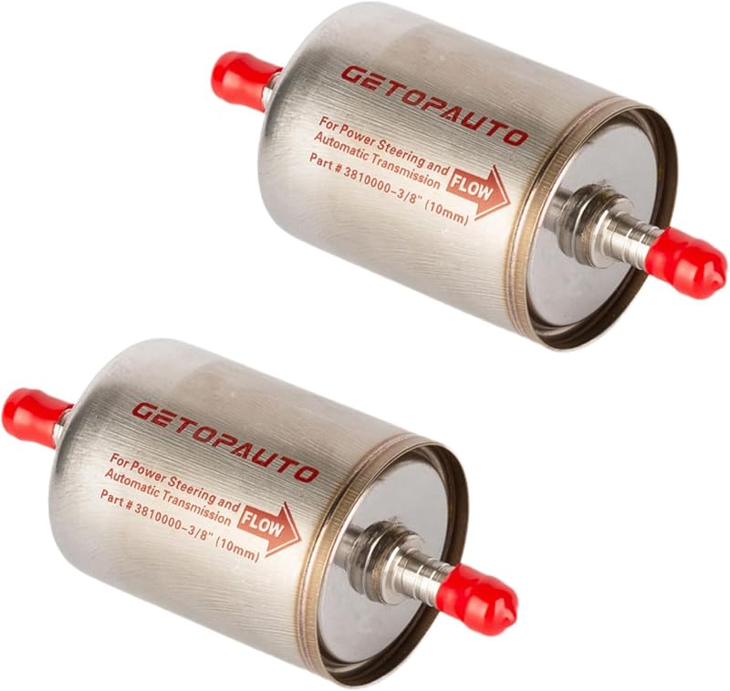 Filtro magnético em linha da direção hidráulica e transmissão 3/8" GETOPAUTO 3810000 – 2 unidades