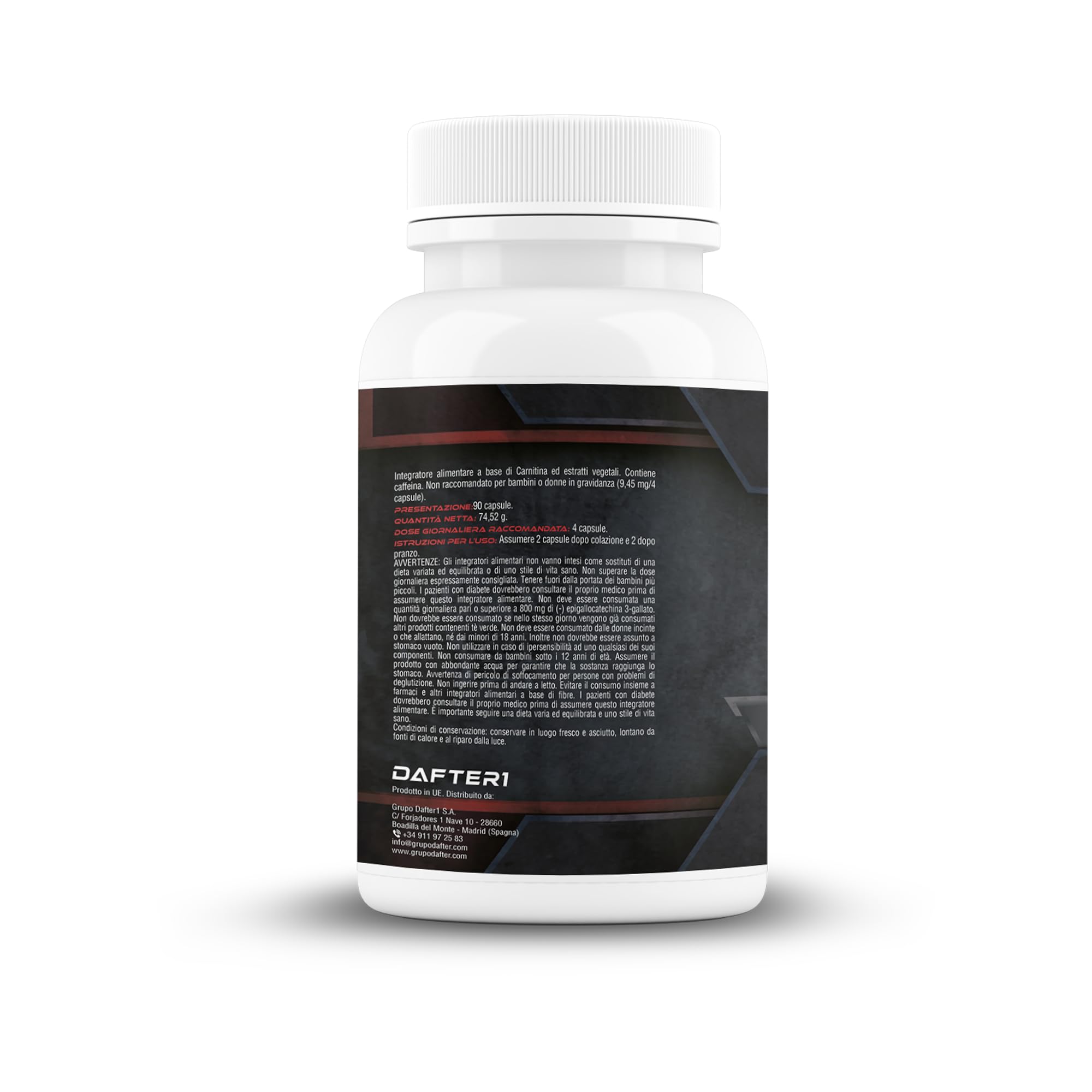 Ultimate Integratori | Integratori naturale | L-carnitina, Glucomannano, Tè verde | Perdere peso | Dimagranti | 90 capsule
