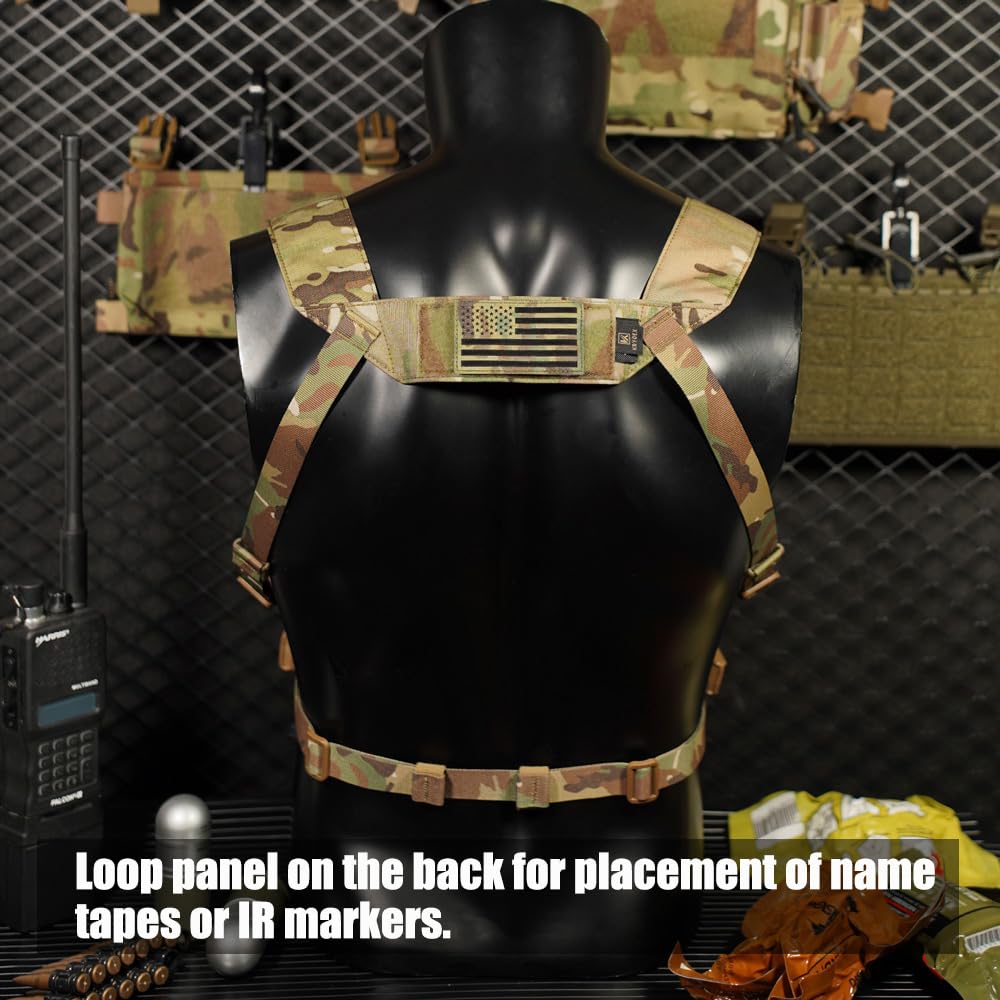 KRYDEX Laser Cut Shoulder Strap H Harness and Back Strap with