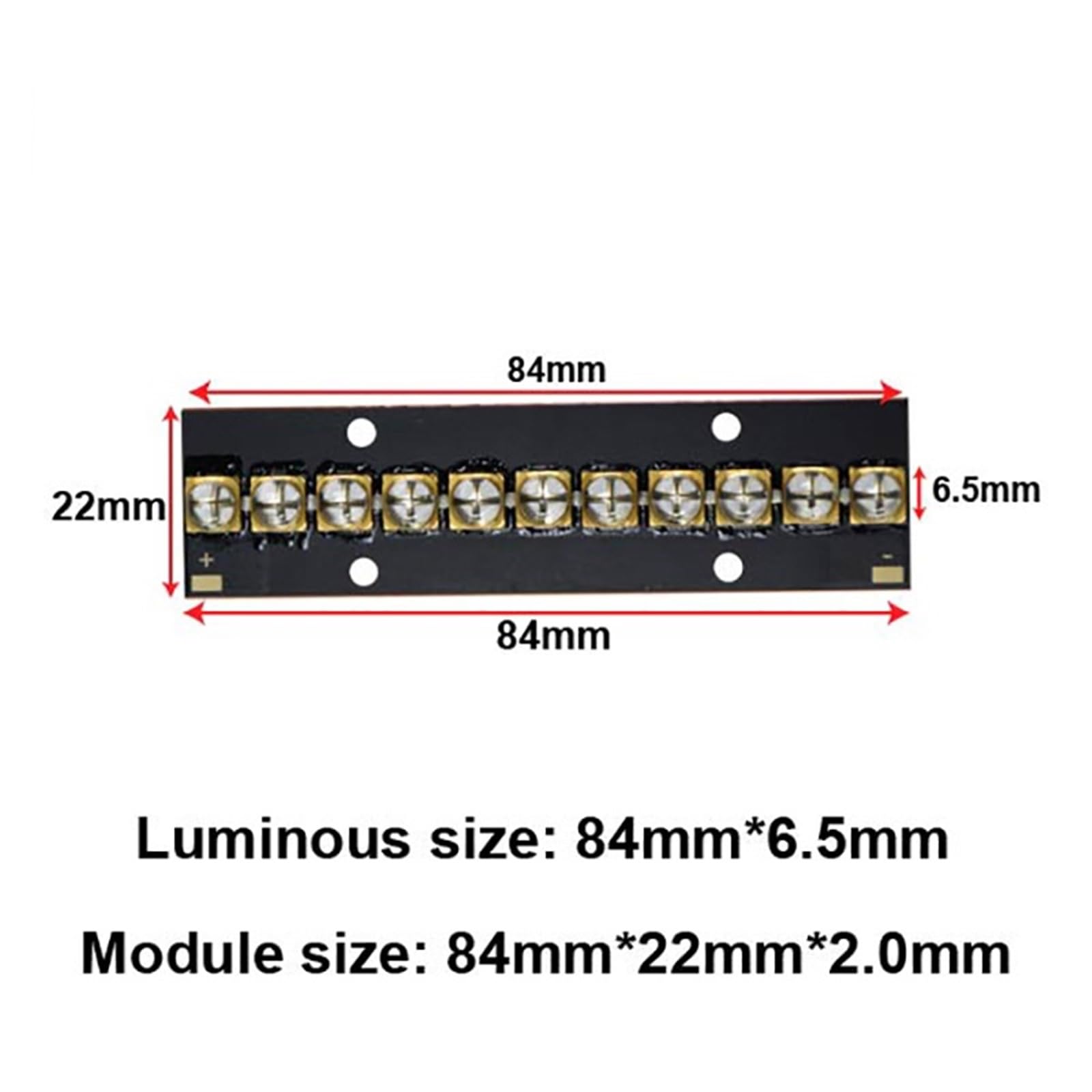 Luz ultravioleta, Lámpara de curado UV 110 W, 365 nm, 385, 395 y 405, módulo alta potencia con fuente luz lineal
