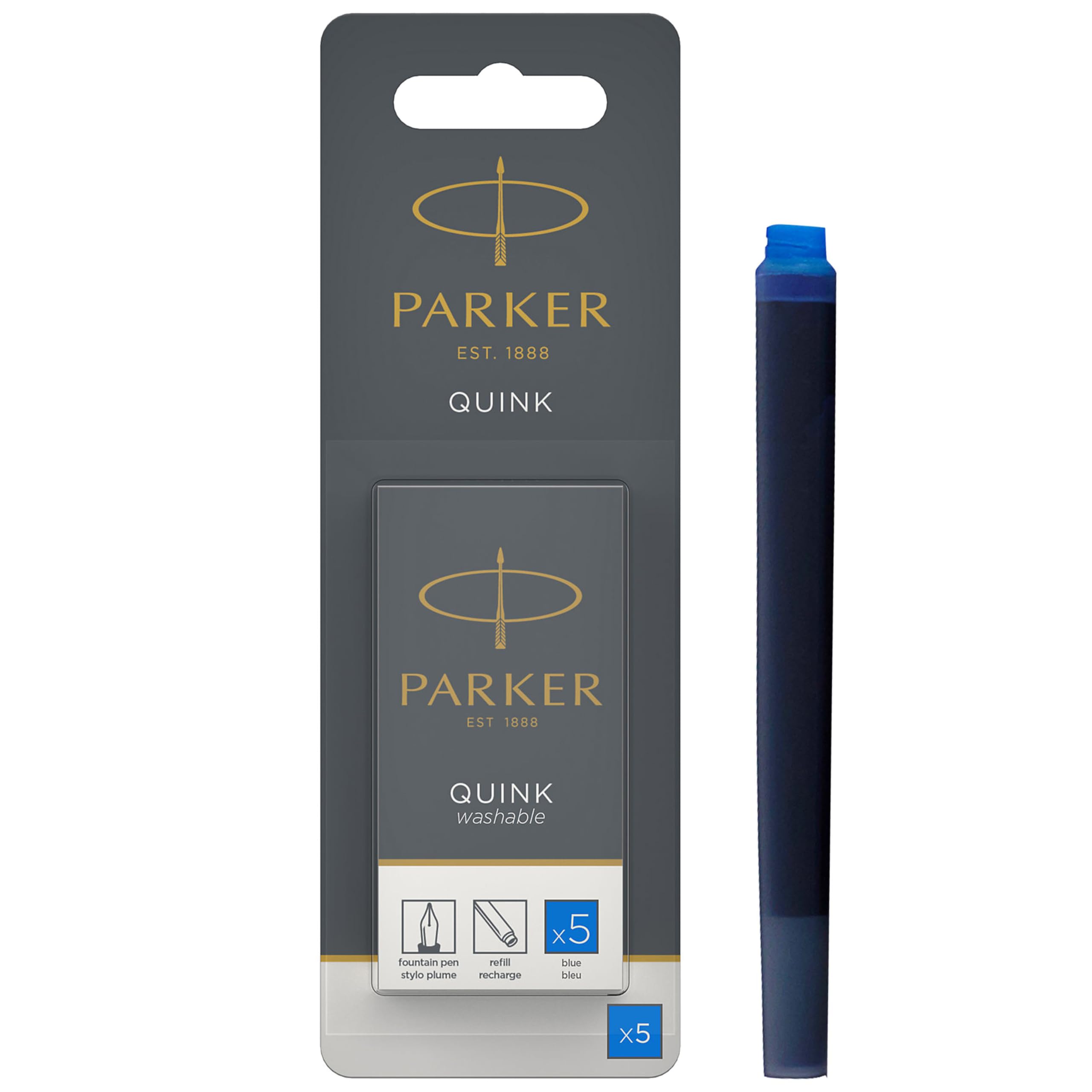 Waterman Hemisphere Fountain Pen Black with Gold Trim - Medium