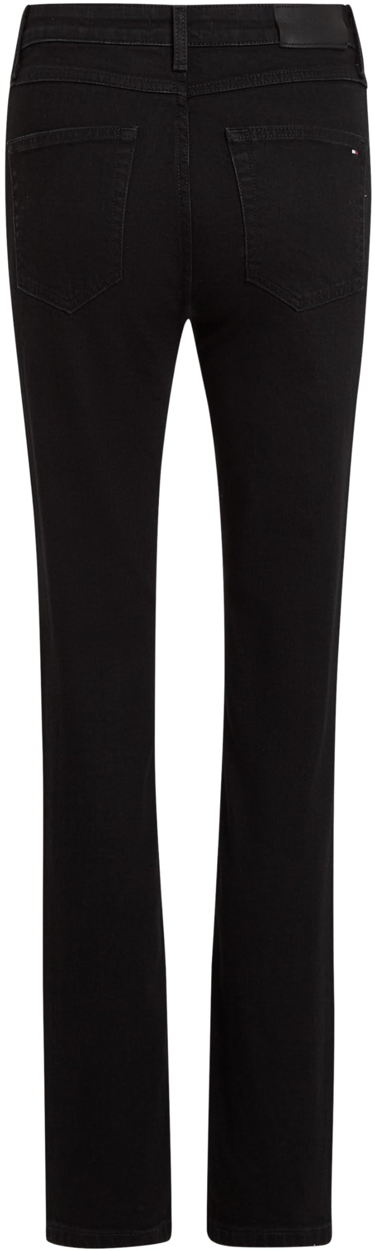 Tommy Hilfiger Donna Jeans Classic Straight Leg Fit, Nero (Black), 28W/28L