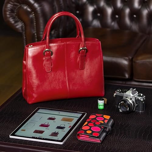 Miniatura 6 de Visconti P2 Neptune - Cartera de piel suave con lunares para mujer, Verry Berry