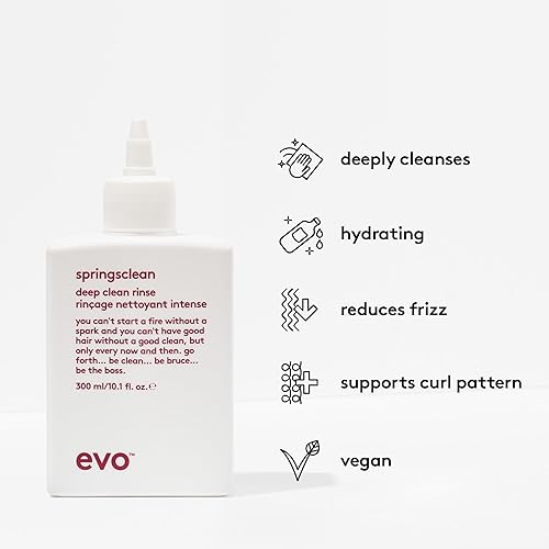 Miniatura 3 de EVO Champú Springsclean  Limpieza profunda e hidratante suave  Para cabello natural brillante, suave rizado y ondulado